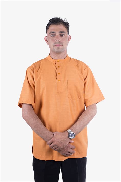 Baju Melayu Lengan Pendek Bmpc09 Maroz