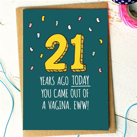 21st Birthday Card Printable