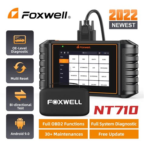 Foxwell NT710 OBD2 Scanner Automotive Bi Directional Control Scan Tool