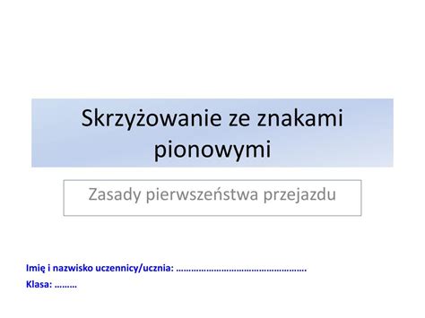 Ppt Skrzy Owanie Ze Znakami Pionowymi Powerpoint Presentation Free