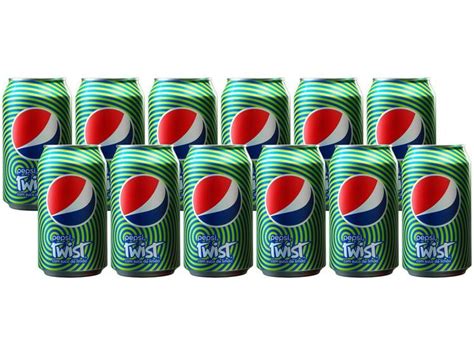 Refrigerante Lata Pepsi Twist Limão 12 Unidades 350ml Refrigerante