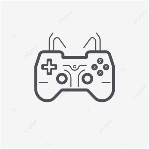 Gaming Controller Line Icon Vector Lineal Icon Joysticks Bold Line