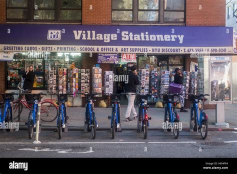 Stationery Store In Greenwich Village New York City Stock Photo Alamy