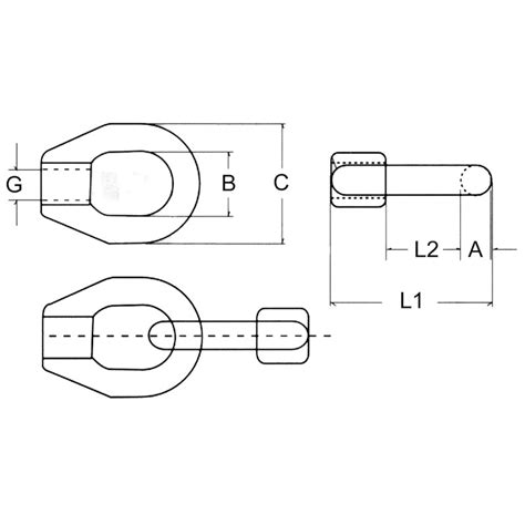 Stainless Steel Threaded Guardrail Eye Proboat Proboat