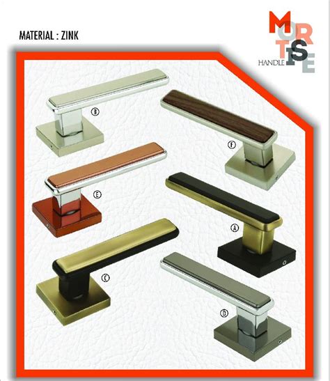 M 1010 Zink Rose Mortise Door Handles Feature Durable Fine Finished Perfect Strength Rust