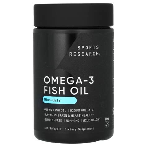 Sports Research Omega Fish Oil Mini Gels Softgels Count