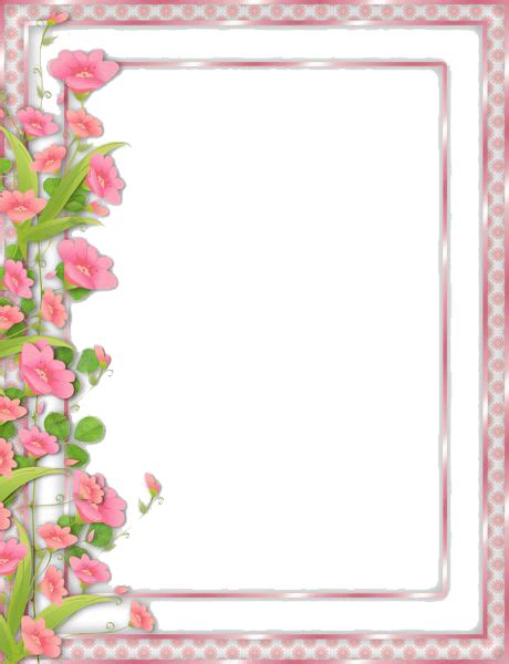 flowers borders png picture transparent hq png  freepngimg