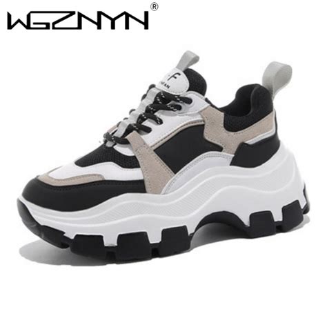 Brand Women Chunky Sneakers Vulcanize Shoes Korean Fashion New Female