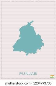 Punjab Vector Map Stock Vector (Royalty Free) 1234993735 | Shutterstock