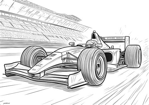 Superb Formula 1 Car Formula 1 Coloring Pages