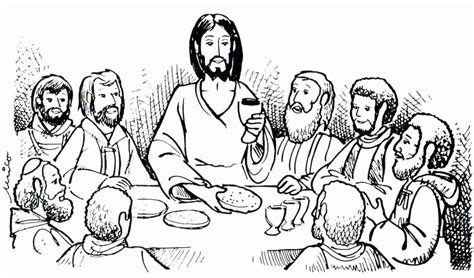 Last Supper Coloring Pages Printable At Getdrawings Free Download