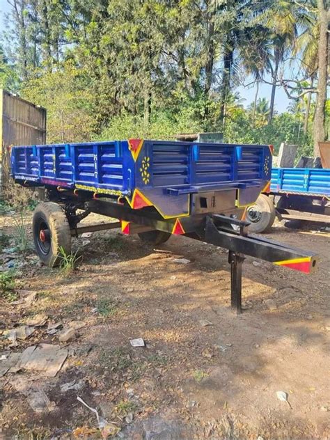 Ton Mild Steel Tractor Trolley For Farming Size X Feet At Rs