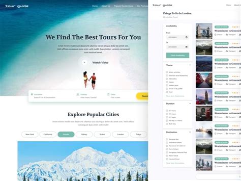 Free Travel Agency Website Template Figma Freebiesbug