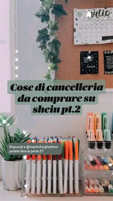 Cose Di Cancelleria Da Comprare Su Shein Pt Cose Per La Scuola