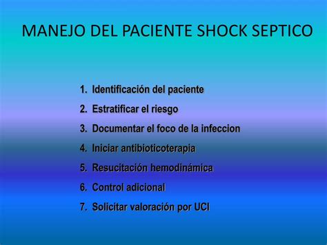 Ppt Manejo De Sepsis Severa Y Shock Septico En Emergencias Powerpoint