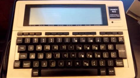 Tandy Trs 80 Model 102 Youtube