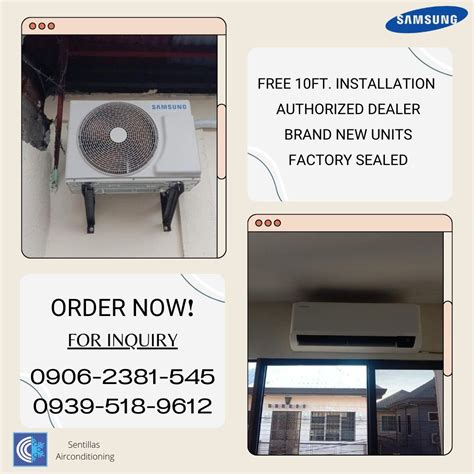 Samsung Standard Inverter Split Type Aircon Free Installation Tv