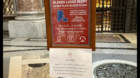 Panico Nella Basilica Di San Pietro Cadono Stucchi E Intervengono I