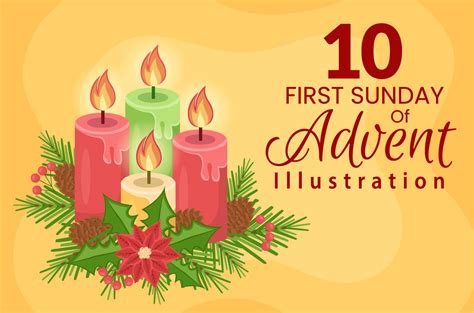 First Sunday Of Advent Illustration Masterbundles