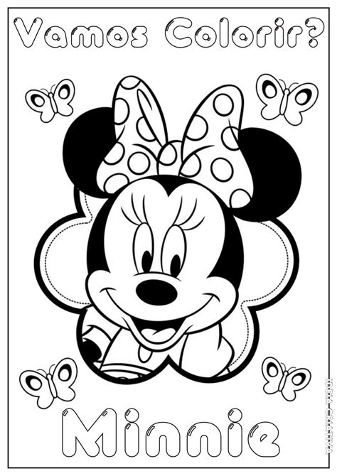 Laminas Para Colorear Coloring Pages Minnie Para Dibujar Pintar