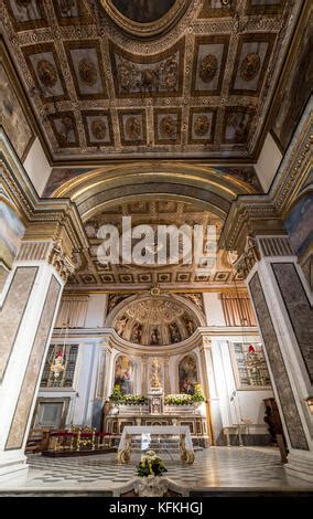 Interior Of Basilica Sant Antonino Sorrento Italy Italian Church