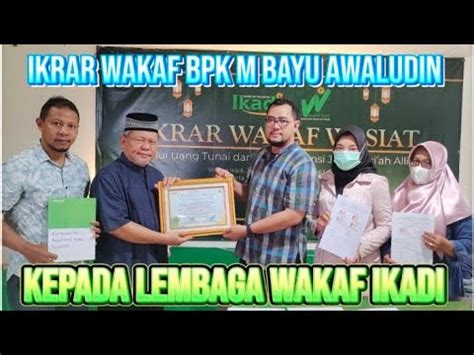 Ikrar Wakaf Wasiat Polis Allianz Syariah Bpk M Bayu Awaludin Kepada