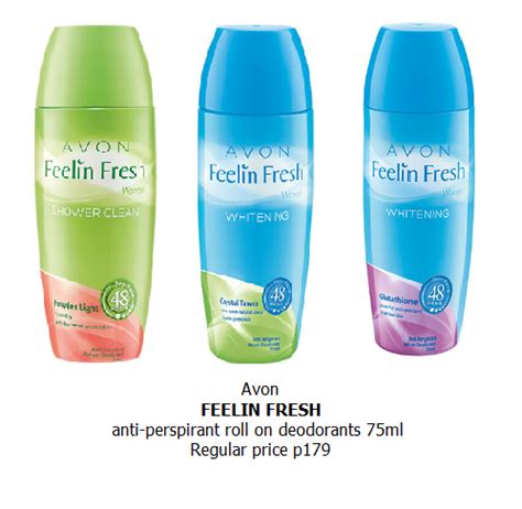 Avon Feelin Fresh Anti Perspirant Roll On Deodorants Ml Lazada Ph