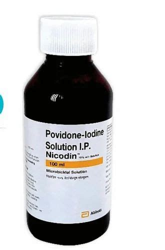 Composition Povidone Iodine Solution Packaging Size Ml At