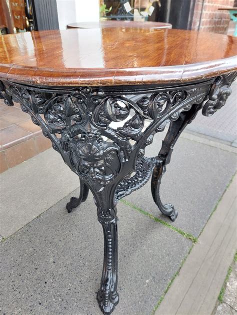 Antiques Atlas Late Thc Cast Iron Britannia Garden Table