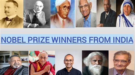 Nobel Prize Winners From India Nobel Prize Winners Nobel Prize Winner