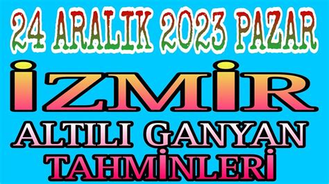 Aralik Pazar Zm R Altili Ganyan Tahm Nler Youtube