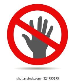 Red Stop Hand Stock Vector (Royalty Free) 324953195 | Shutterstock