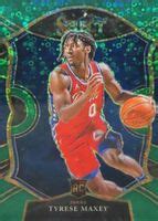 Tyrese Maxey 2020 Select 81 Concourse Green Disco 5 Price Guide