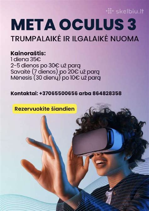 Meta Oculus Quest Vr Akini Nuoma Skelbiu Lt