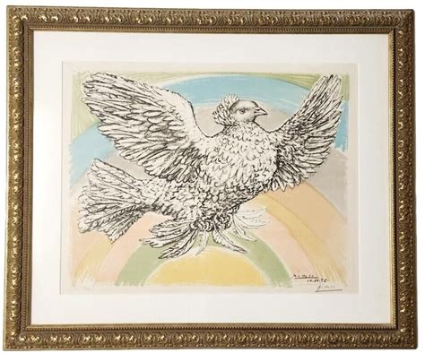 Pablo Picasso Rainbow Dove Of Peace 1952 Mutualart