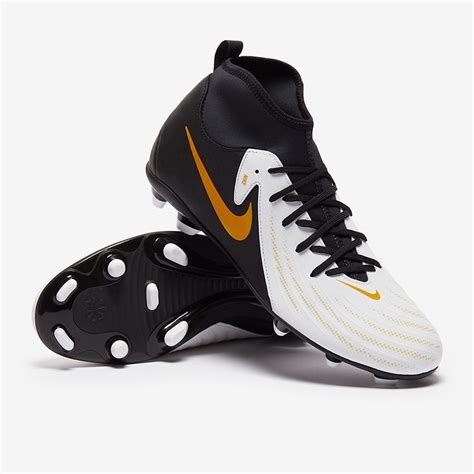 Nike Phantom Luna II Club FG MG Bianco Nero Oro Metallizzato Scarpe