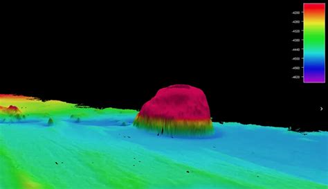 First Bathymetric Image Of A Newly Discovered Seamount Off The Coast Of