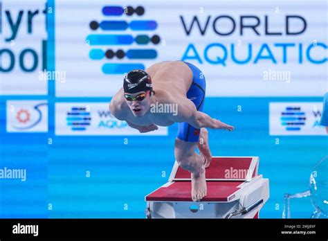 Doha Qatar Th Feb Pan Zhanle Of China Competes During The