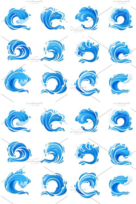 Tsunami Ocean Wave Sea Storm Masterbundles