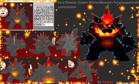 Fury Bowser Bowsers Fury Papercraft Commission By Antyyy On Deviantart