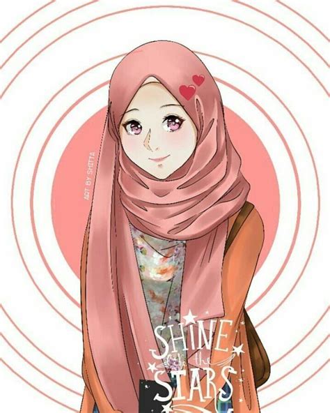 Hijabers Fanart 2 Gambar Seni Kartun Seni Islamis