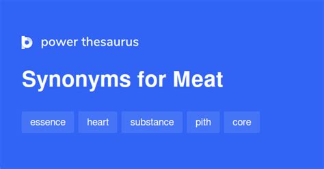 Meat Synonyms 1 535 Similar Words And Phrases