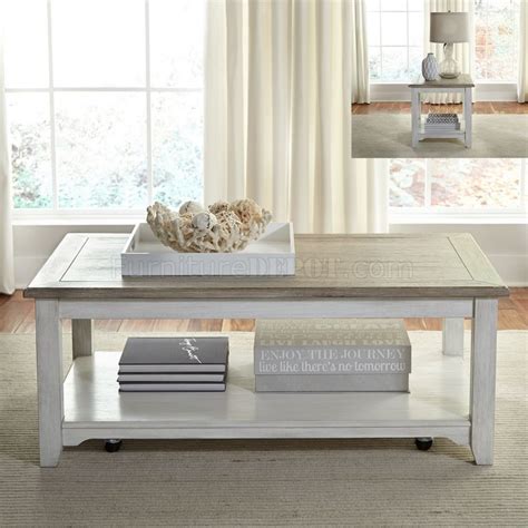 Summerville 3pc Coffee And End Table Set 171 Ot In White Liberty