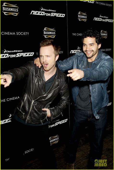 Aaron Paul & Ramon Rodriguez Point Fingers at 'Need For Speed' NYC ...