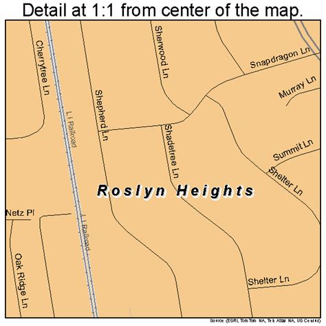 Roslyn Heights New York Street Map 3663814