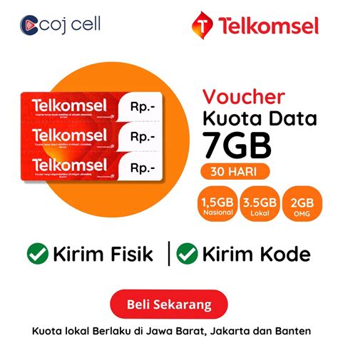 Jual Voucher Kuota Internet Telkomsel Gb Masa Aktif Hari Shopee