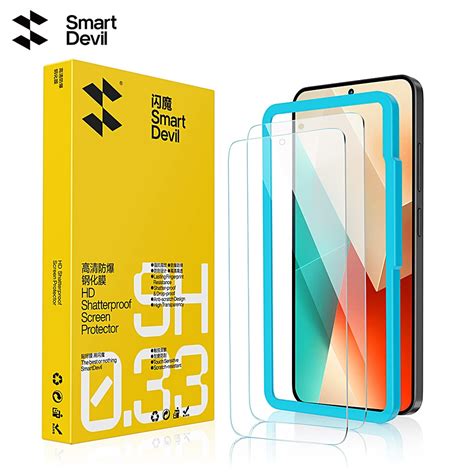 Smartdevil Hd Tempered Glass For Redmi Note 1313propoco F6 Anti Blue Light Drop Proof