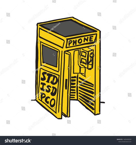 Retro Phone Booth Std Isd Pco Over 1 Royalty Free Licensable Stock Vectors And Vector Art