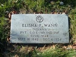 Elisha F Wann M Morial Find A Grave