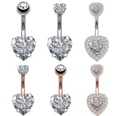 Neue Bauchnabelringe Baumeln Kristall Strass Nabel Bar Barbell Body